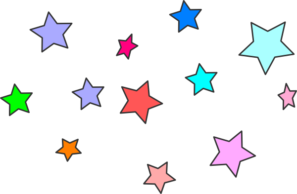 Colorful Shooting Stars Clipart | Clipart Panda - Free Clipart Images