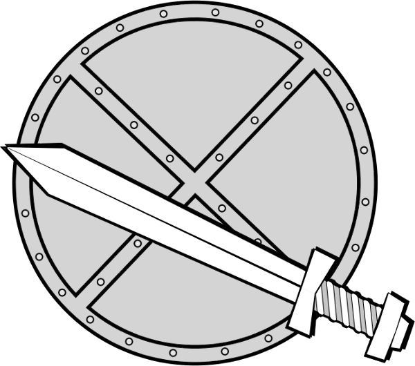 Round Sword And Shield Clip Art Download