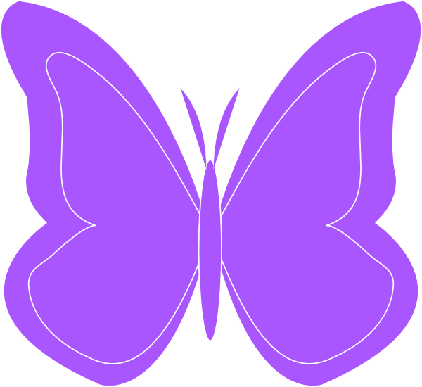 Violet Butterfly Clip Art Vector Online Royalty Free - ClipArt ...