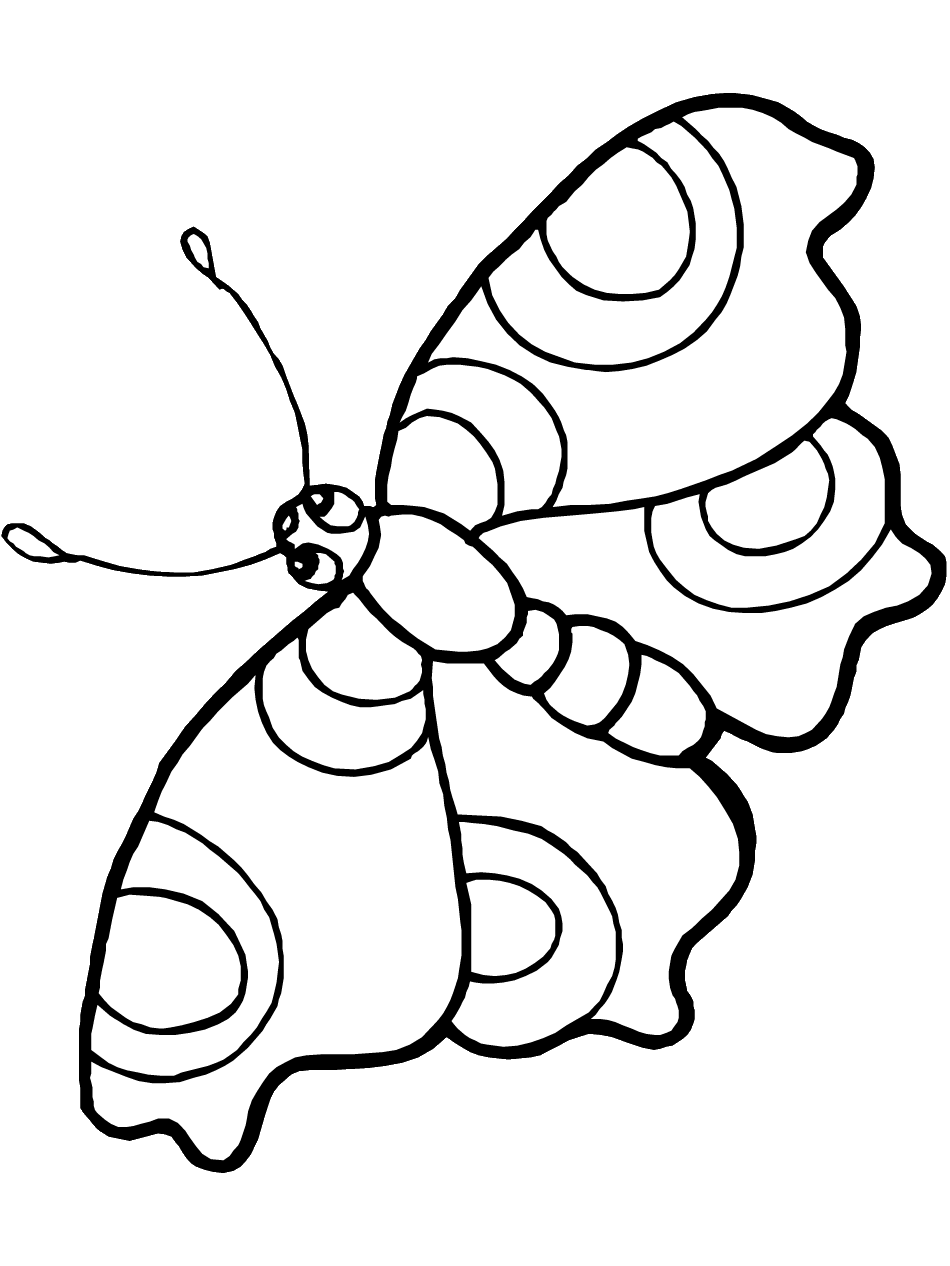 Images For > Butterfly Clip Art Outline