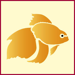 Goldfish | Goldfish Stencil | Stencils