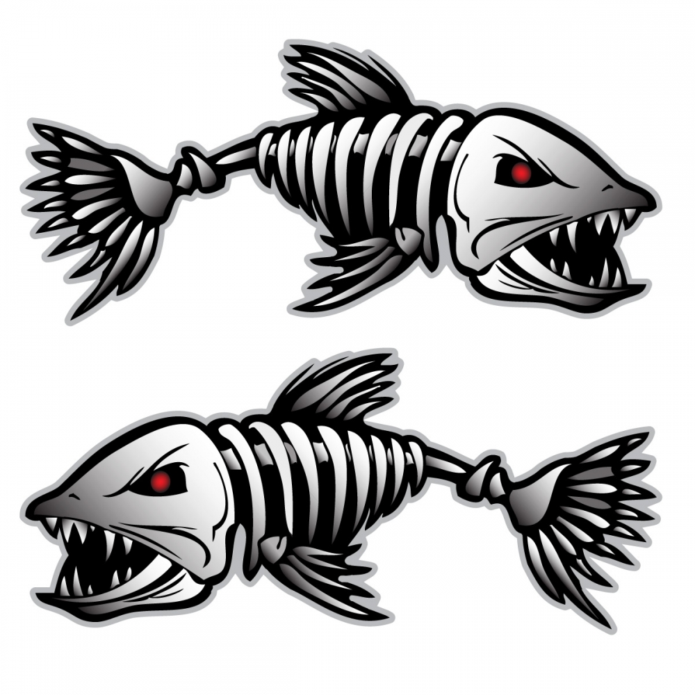 free clip art fish skeleton - photo #11