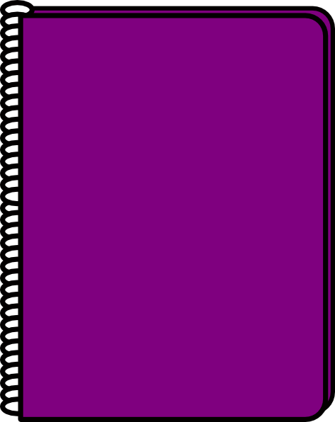 Purple Notebook clip art - vector clip art online, royalty free ...
