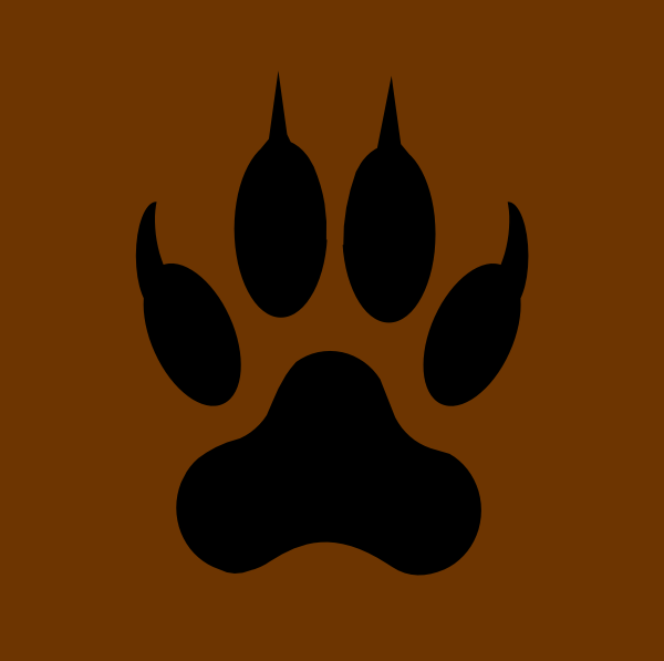 Grizzly Bear Paw Prints Stencils Free - ClipArt Best