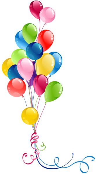 Transparent Bunch Balloons Clipart | Happy Birthday wishes | Pinterest