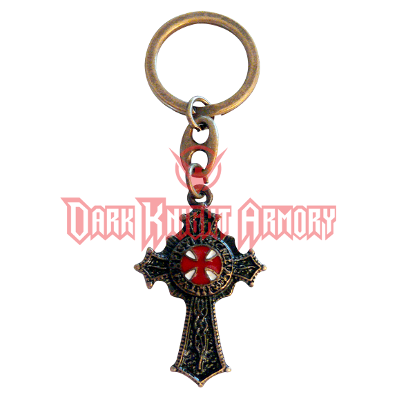 Knights Templar Cross Key Chain - Antique Brass Finish - MCI-5312 ...