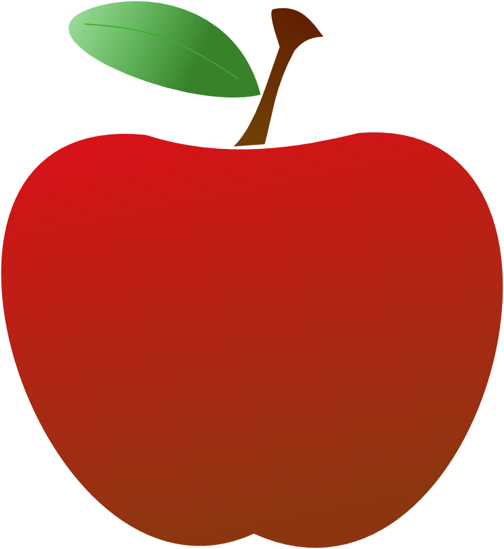 Clipart - Simple Red Apple