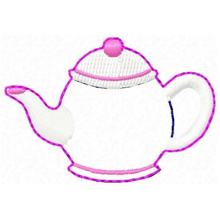 Tea pot Mini Felt Applique