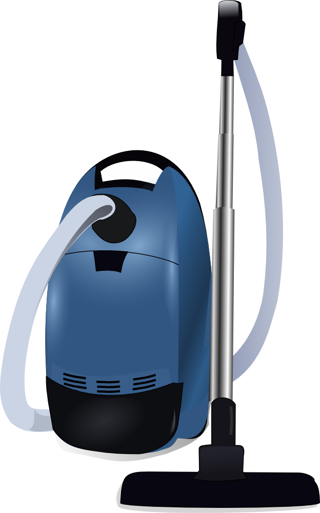 OnlineLabels Clip Art - Blue Vacuum Cleaner