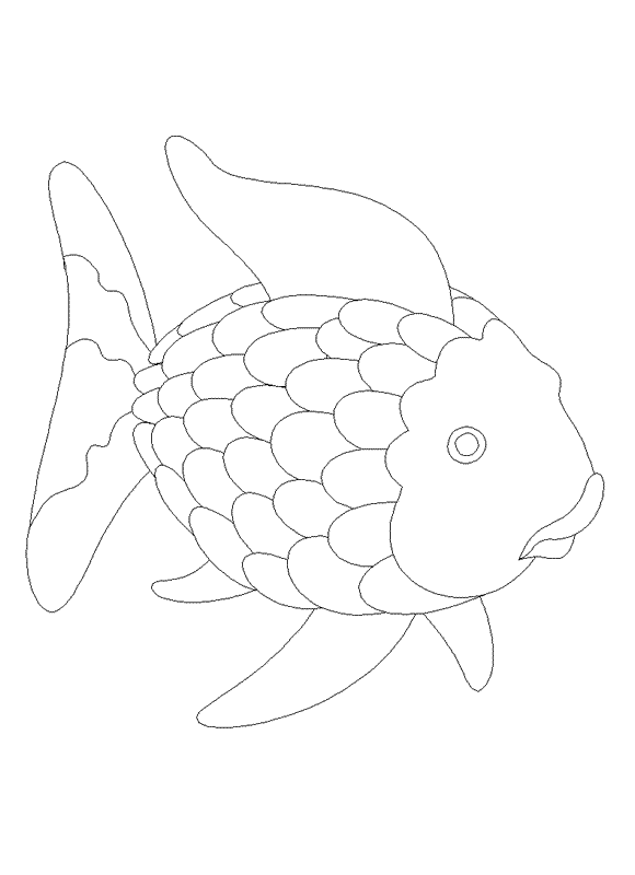 The Rainbow Fish Coloring Pages - AZ Coloring Pages