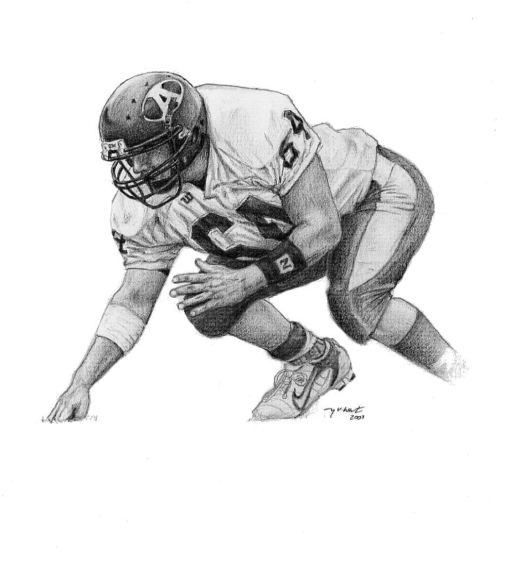 Football Players Drawings - Gallery