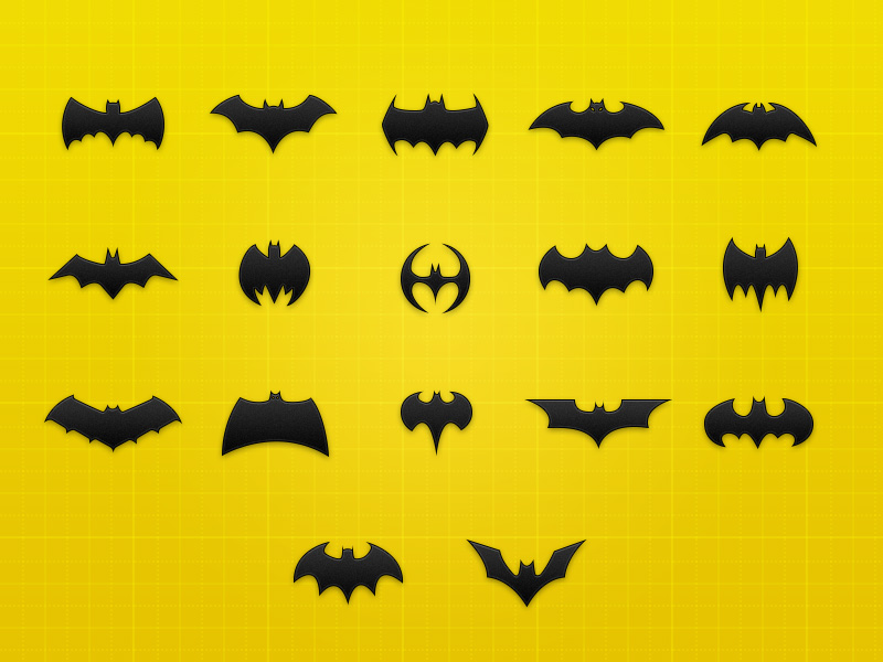 Dribbble - Batman Icon Collection – Freebie .psd by Benjamin Roesner