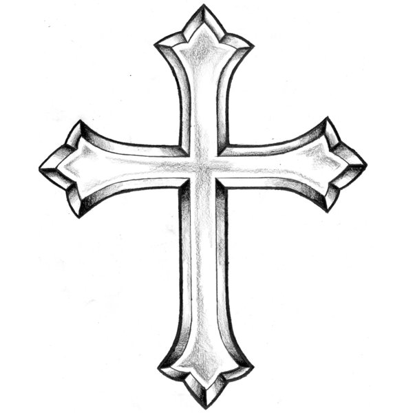 Christian Cross Drawing - ClipArt Best