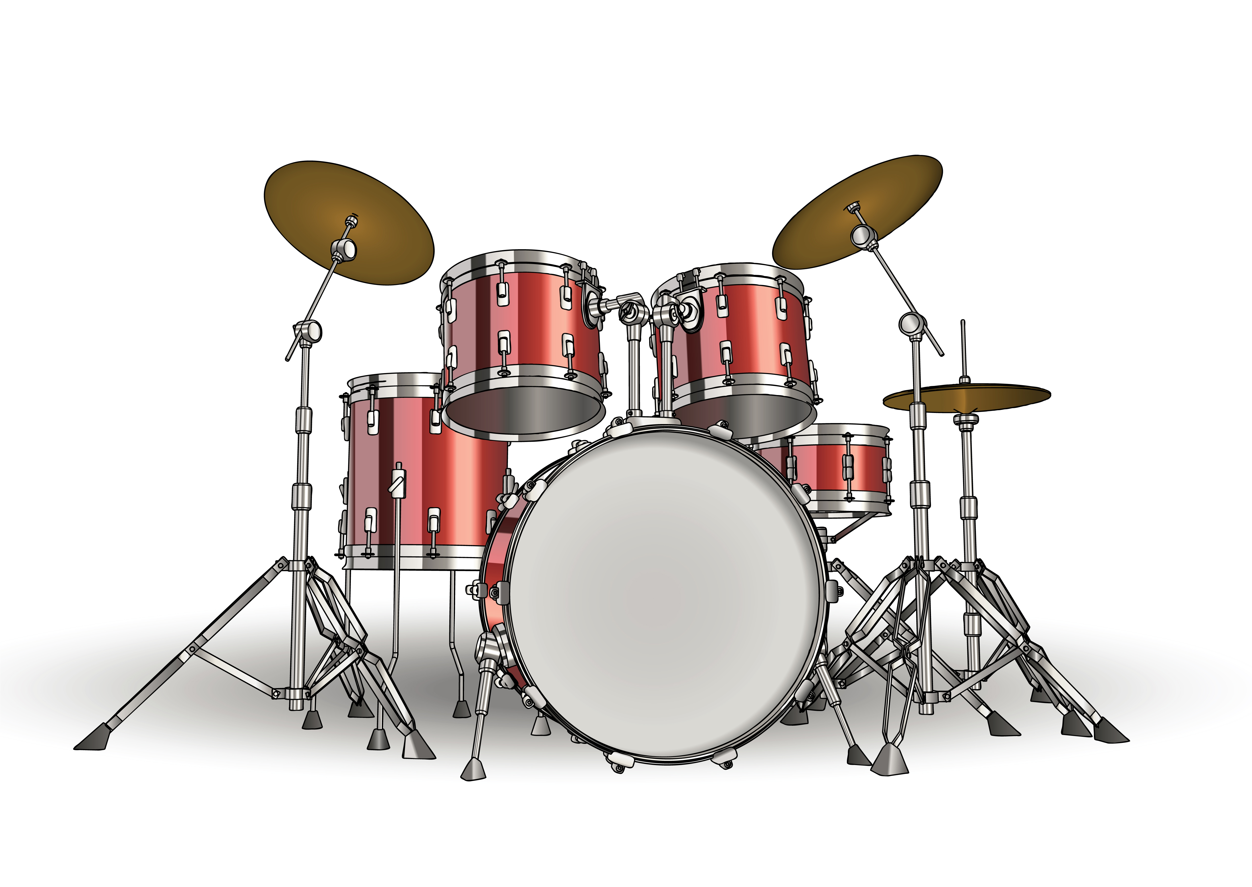Vector Drums / Drums Free Vectors Download / 4Vector