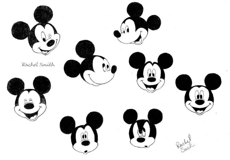 Mickey Mouse Expressions by withering-black-rose on DeviantArt