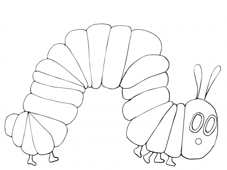 Very Hungry Caterpillar coloring page | Super Coloring | Coloring ...