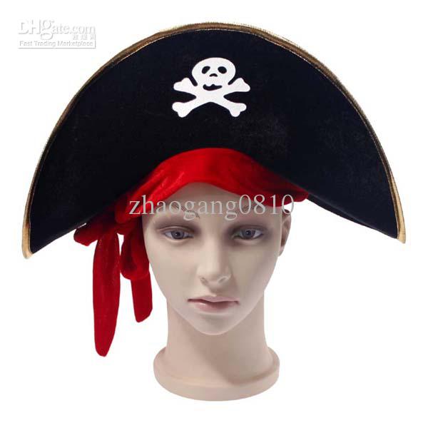 Halloween Costume Caribbean Pirate Hats Captain Hat Jack Court ...