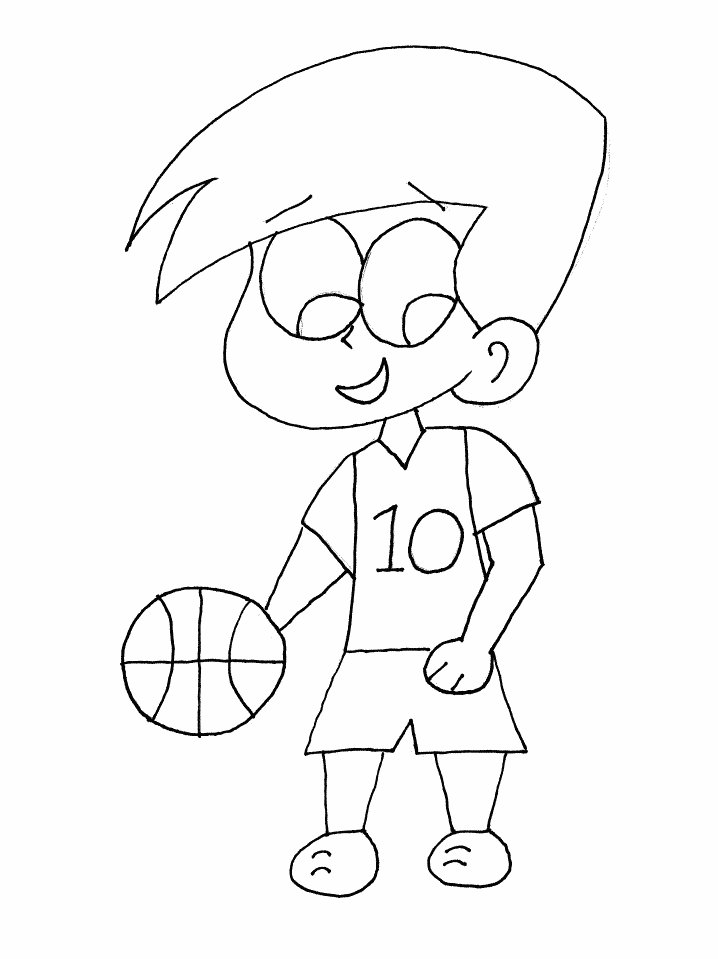 Sports coloring pages for children