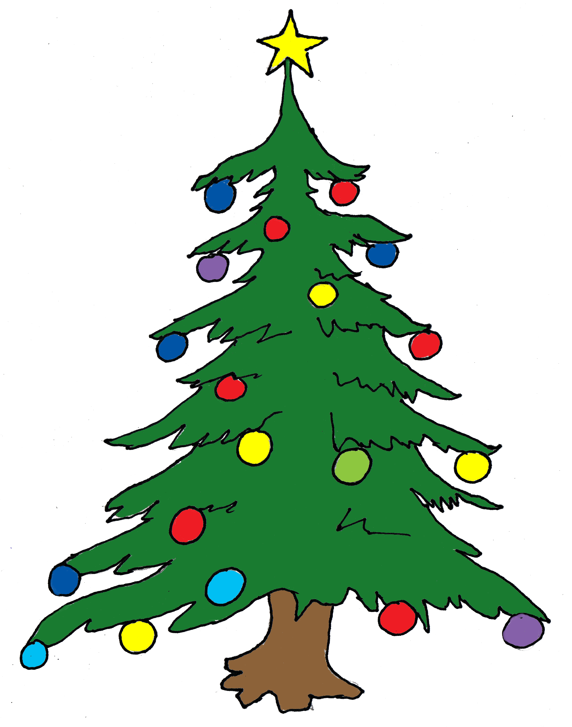 Christmas Tree Clip Art Free Png | Clipart Panda - Free Clipart Images