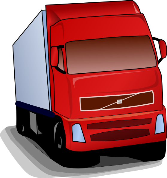 Truck 18 Wheeler clip art - vector clip art online, royalty free ...