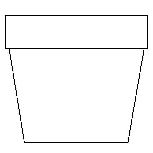 Flower Pot Outline - Cliparts.co