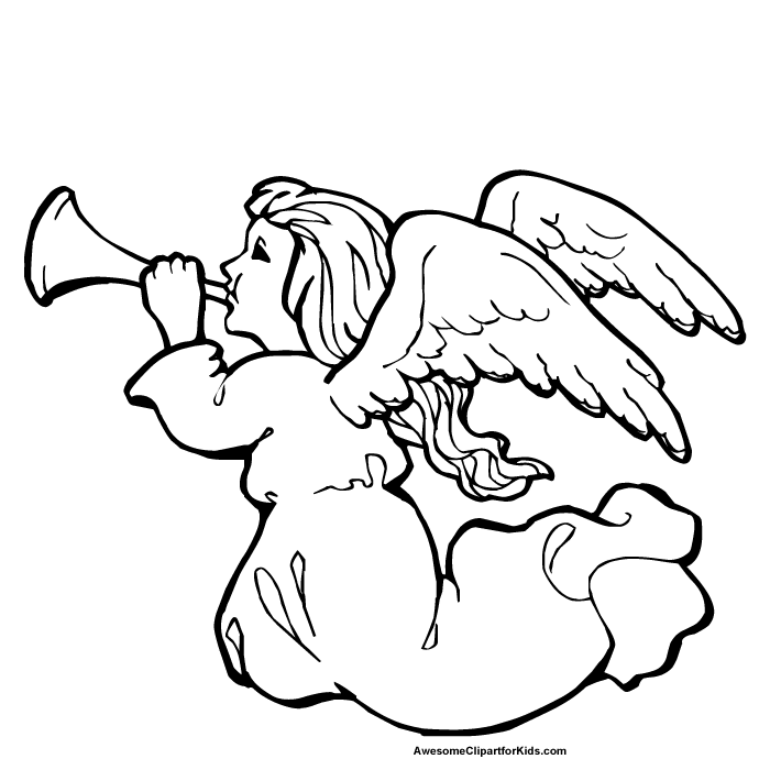 Angel Clip Art | Mewarnai