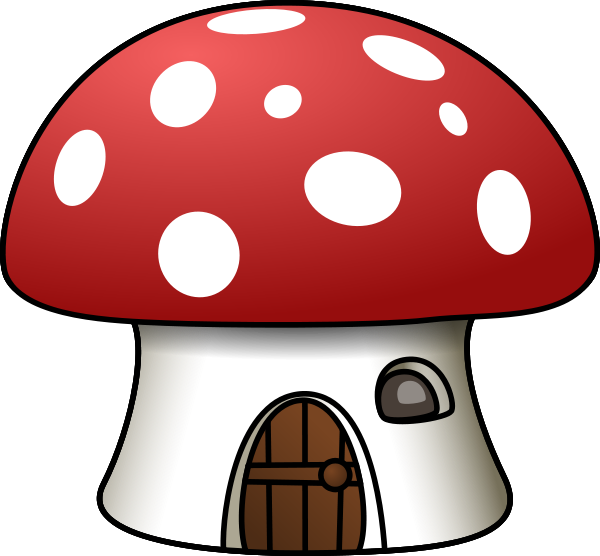 Mushroom House Clipart, vector clip art online, royalty free ...