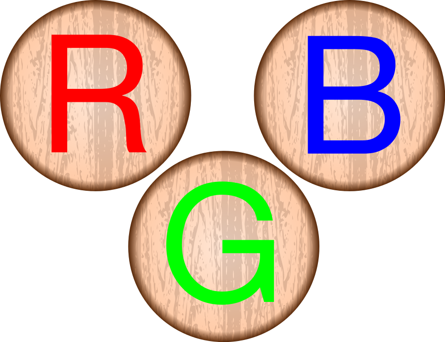 RGB barrels large 900pixel clipart, RGB barrels design