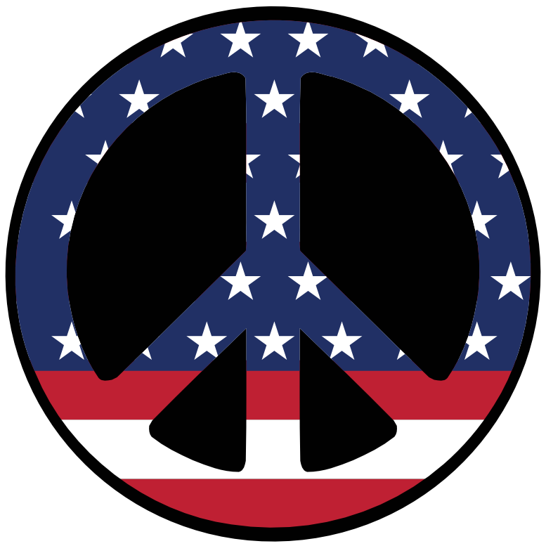 us 43 Star Flag Peace Symbol b scallywag peacesymbol.org Peace ...