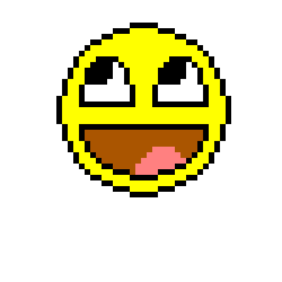 piq - pixel art | "Epic Smiley Face" [100x100 pixel] by ONLYUSEmeR4GE