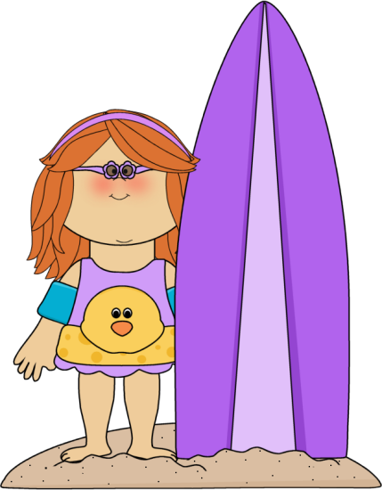 Surfer Girl Clip Art - Surfer Girl Image