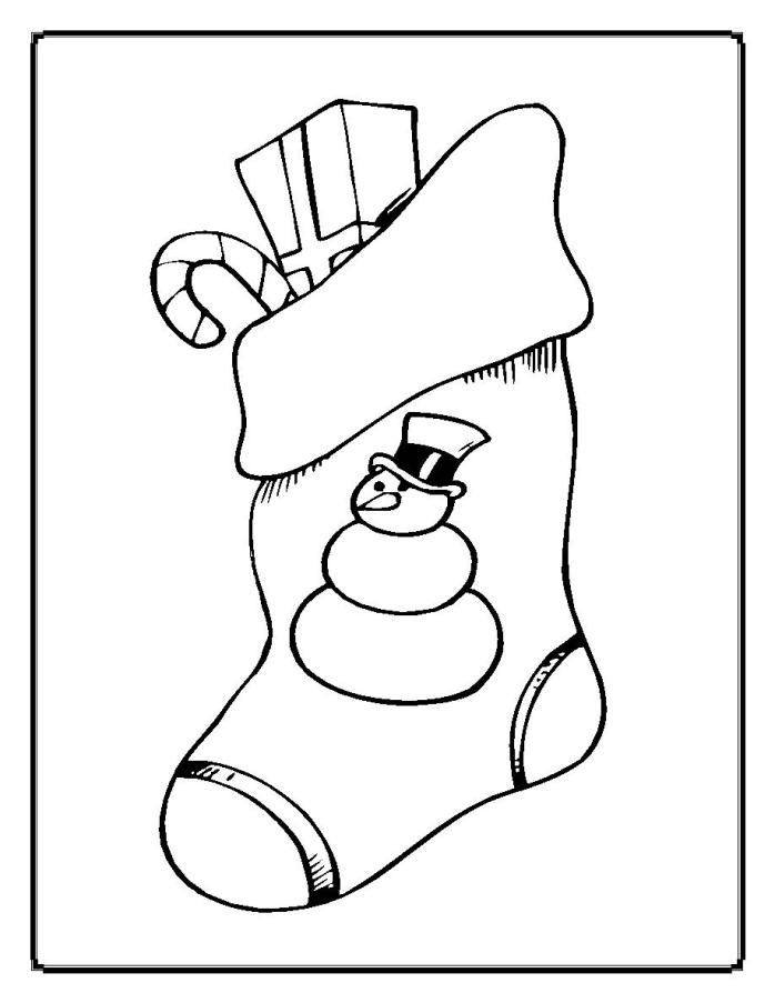 Christmas Coloring Pages Christmas Stocking Printable | Kids ...