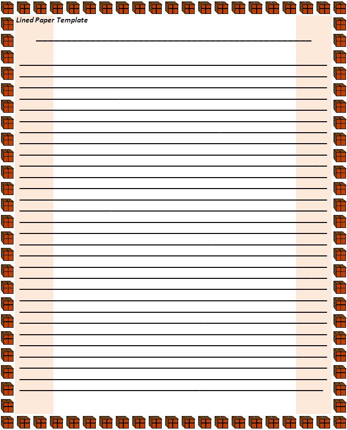 Free Lined Paper Template | Free Word Templates - ClipArt Best ...