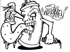 Graffiti Art Characters Spray Can Images & Pictures - Becuo
