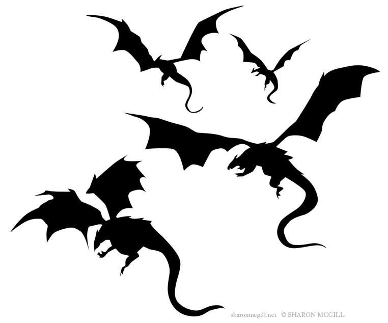 Flying Dragon Silhouette | Clipart Panda - Free Clipart Images