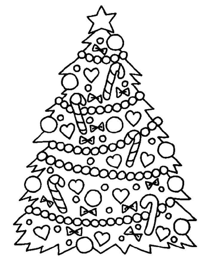 christmas tree printable coloring pages for preschoolers ...