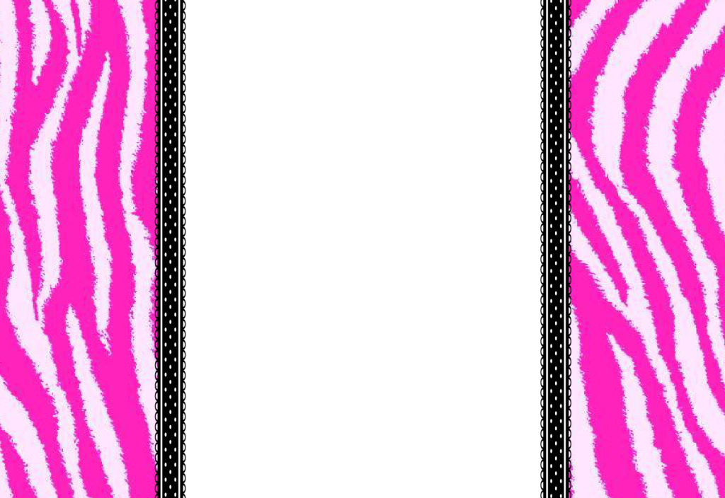Pink Zebra Print Background