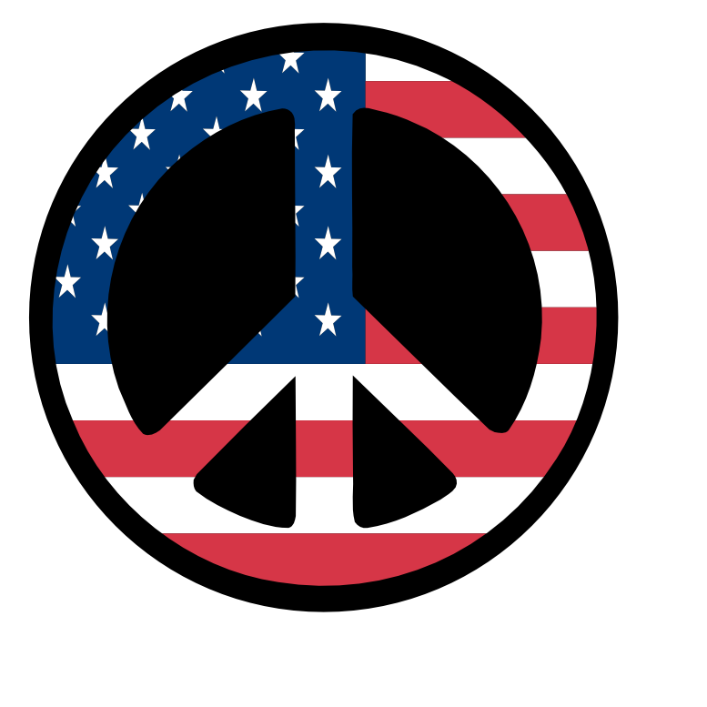 Countries us Flag Peace Sign 3 scallywag peacesymbol.org Peace ...
