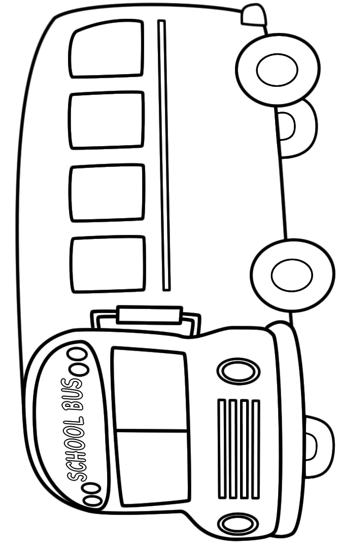 City Bus Coloring Page Images & Pictures - Becuo