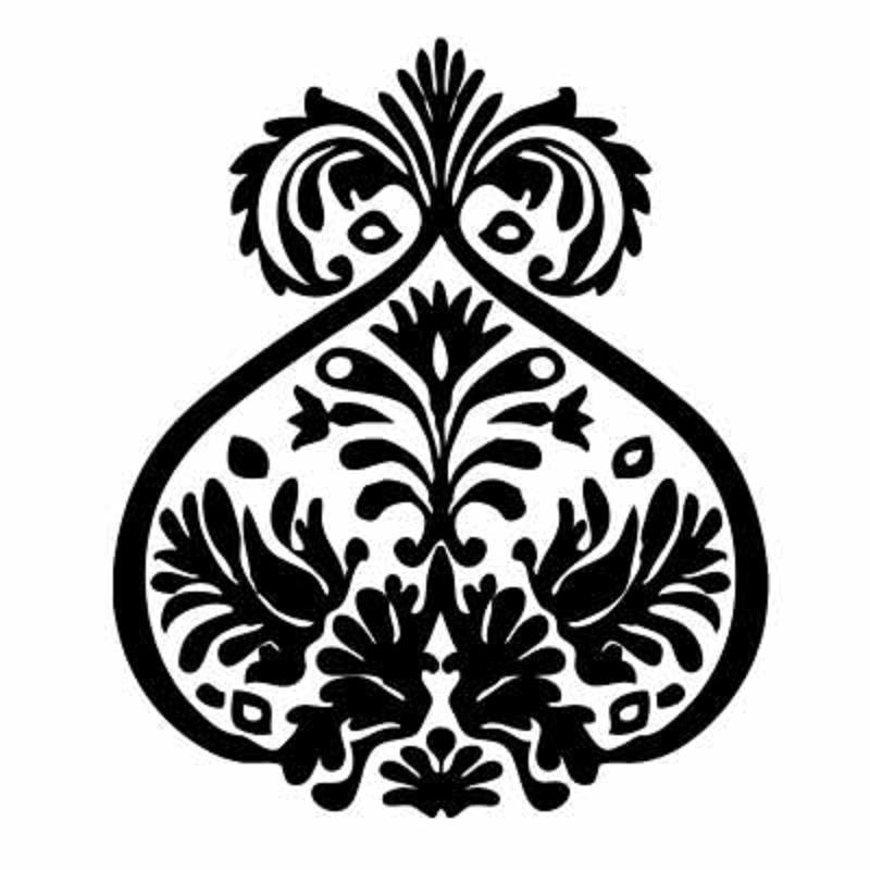 Inverted Heart Design Stencil Coloring Pages | Free Coloring Pages
