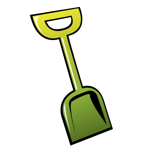 Summer Shovel small clipart 300pixel size, free design - ClipartsFree