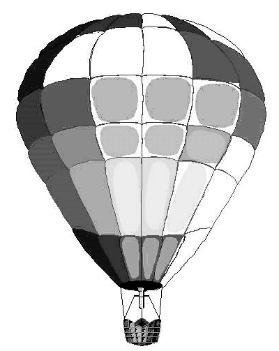 Brungki: hot air balloon clip art black and white