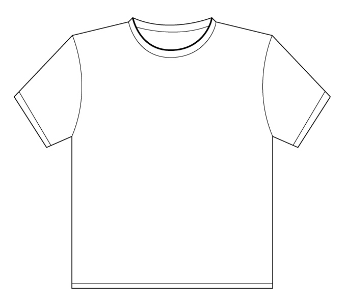 T Shirt Outline Printable - ClipArt Best