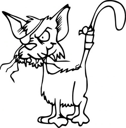 Fighting Cat Bw Clip Art | Free Vector Download - Graphics ...