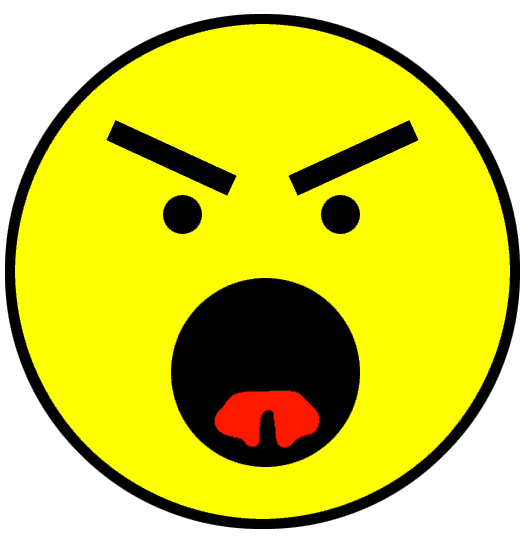 Pix For > Mean Face Clipart