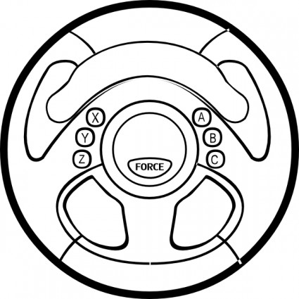 Force Feedback Wheel clip art Vector clip art - Free vector for ...