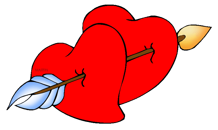 Free Valentine Clip Art by Phillip Martin, Hearts