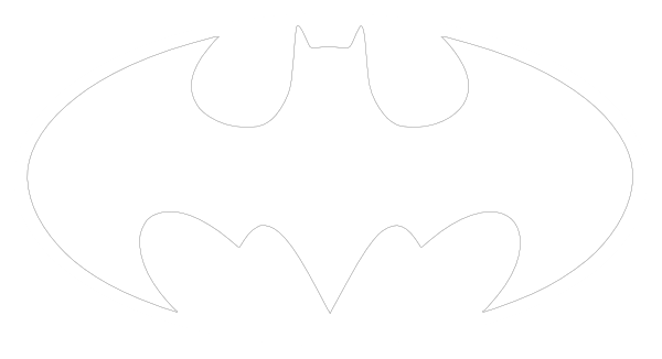 Batman Symbol Outline - Cliparts.co