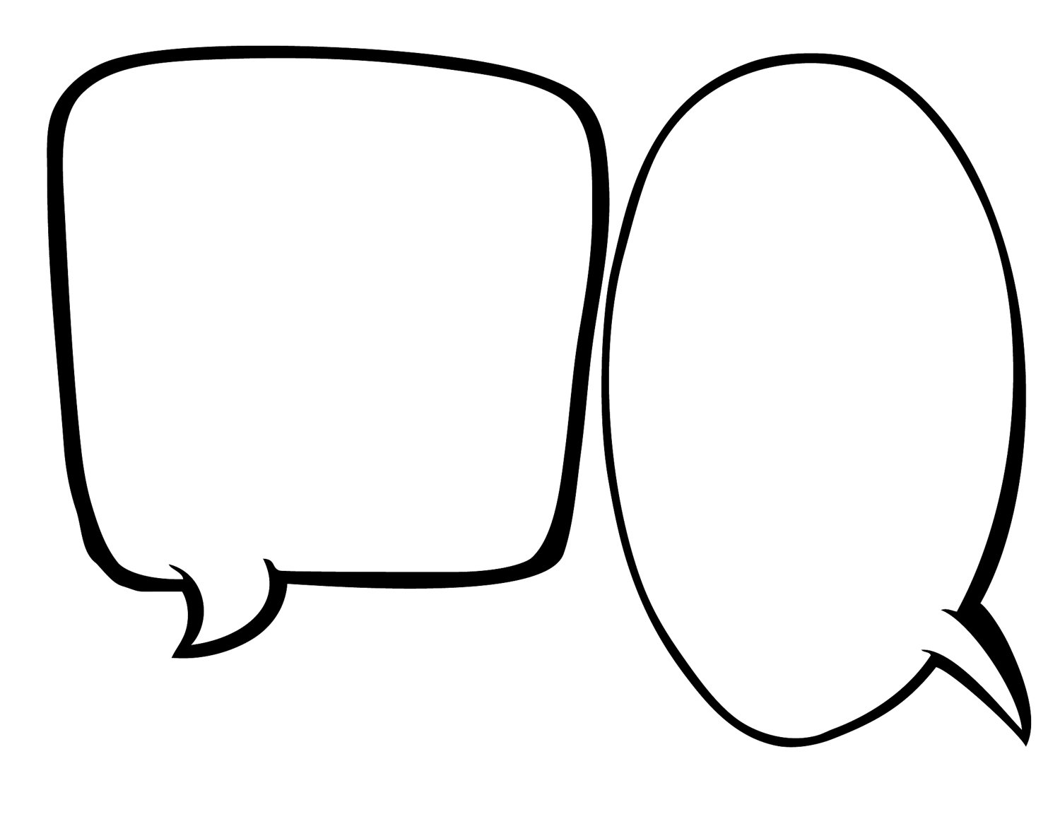 Speech Bubble Template Cliparts co
