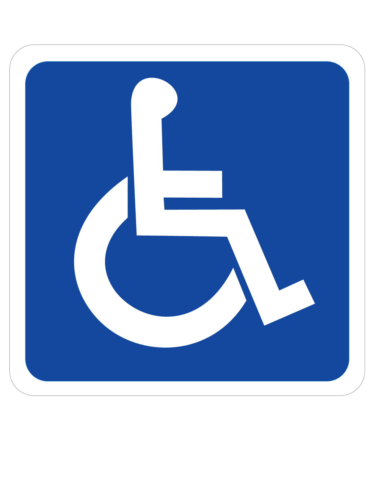 Printable Handicap Sign - Cliparts.co